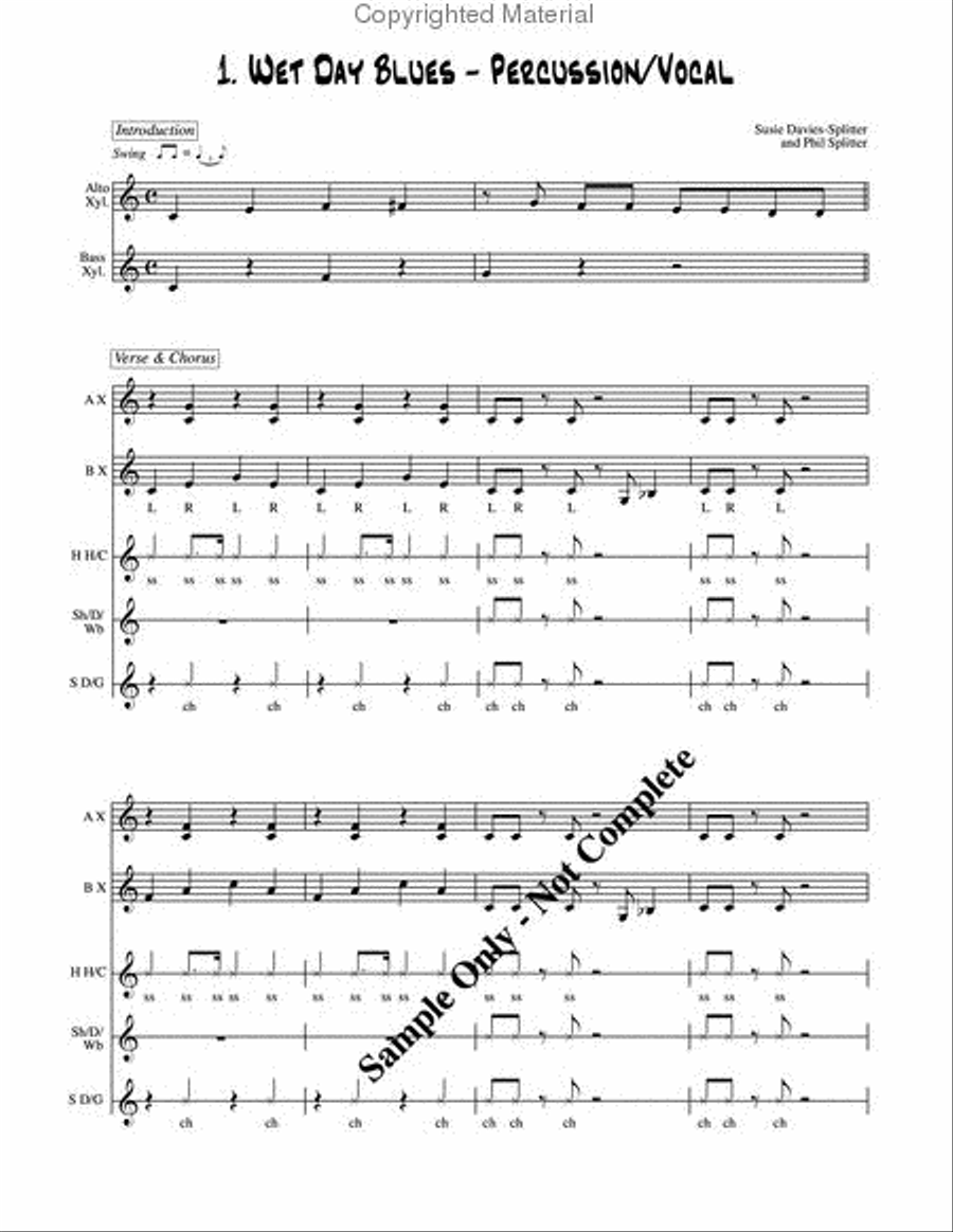 Jazz & Blues for Kids Choir scores gallery preview page 4