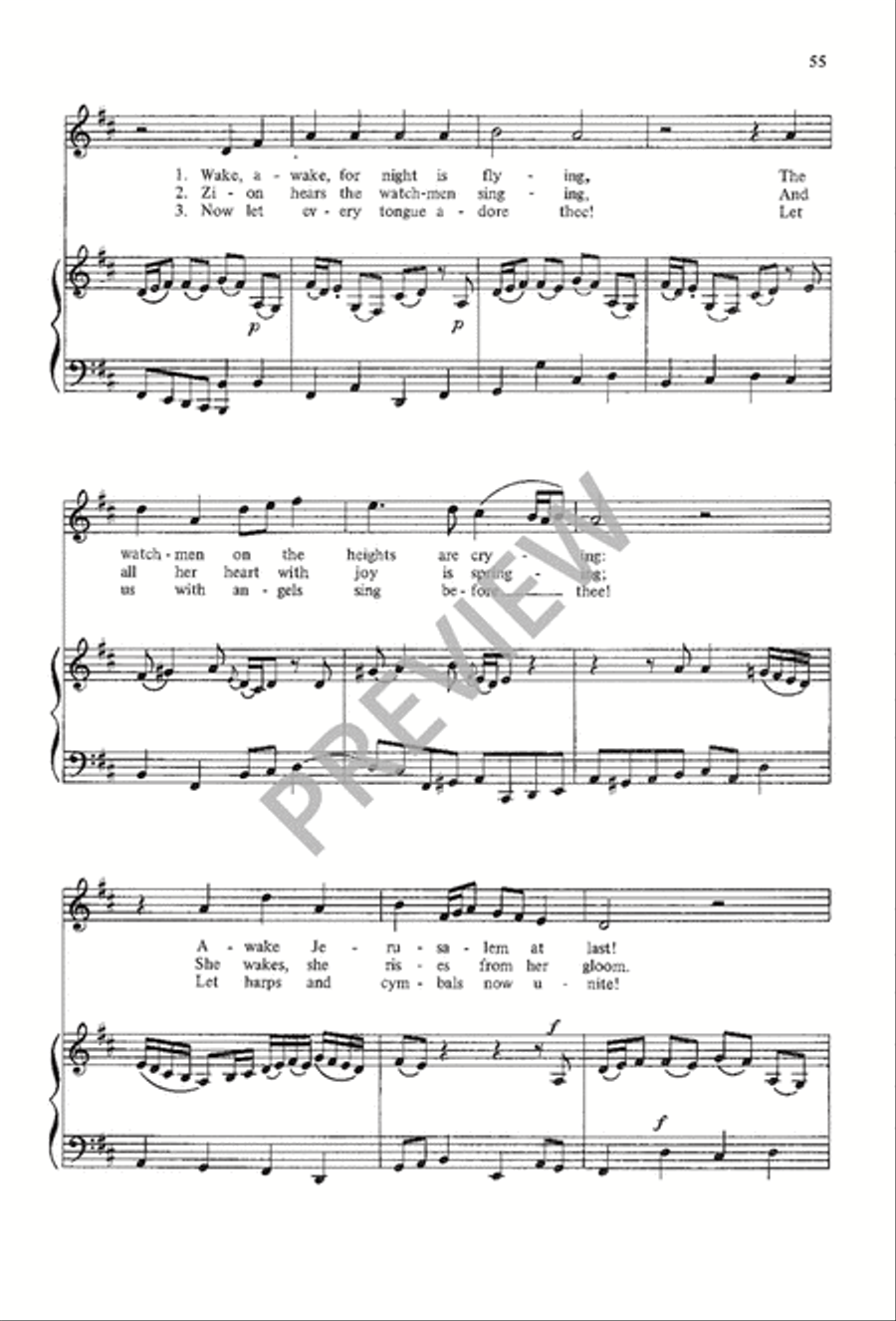 A Choir Book for Advent 4-Part scores gallery preview page 57