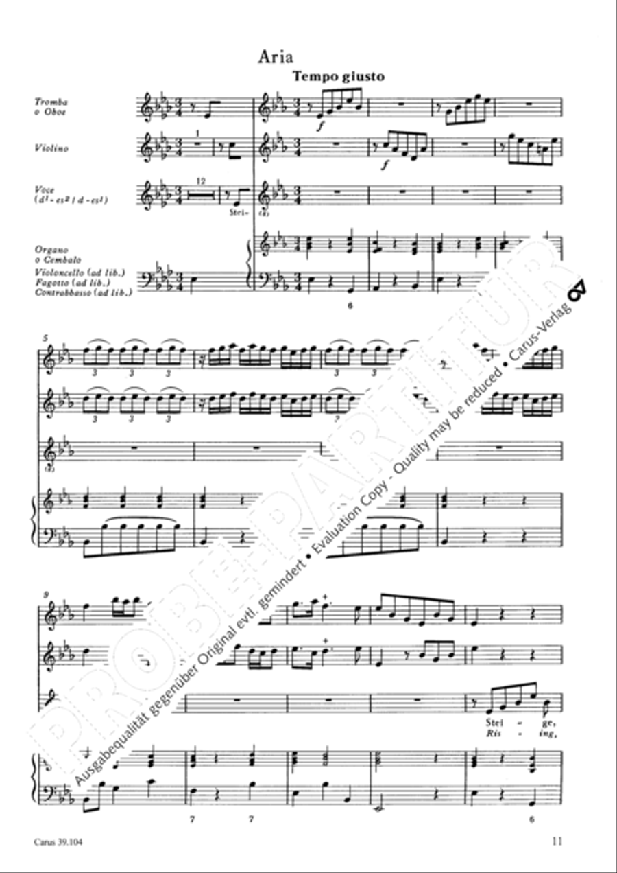 Holy child, come now with pleasure (Gottlichs Kind, lass mit Entzucken) Tenor Voice scores gallery preview page 12