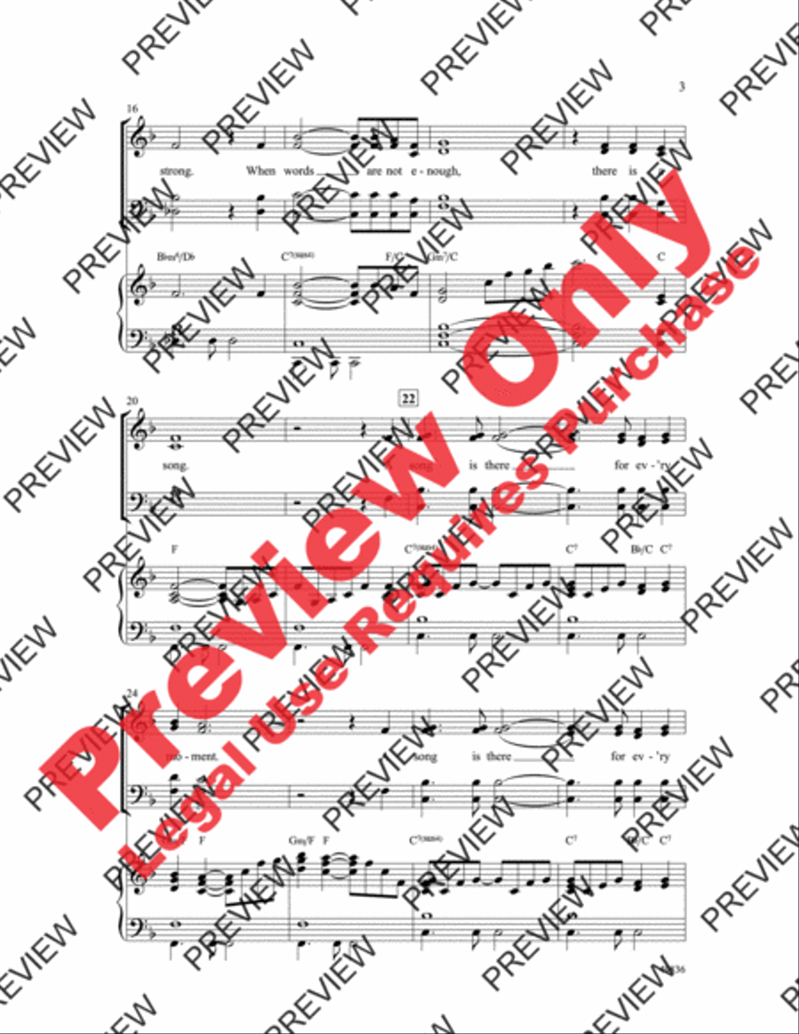 When Words Are Not Enough 4-Part scores gallery preview page 4