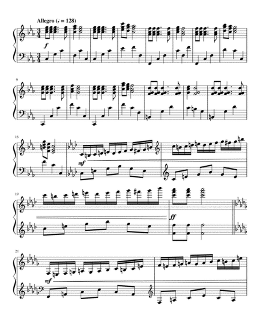 Opus 145, Twenty-ninth Sonata for Piano Solo in C-la image number null