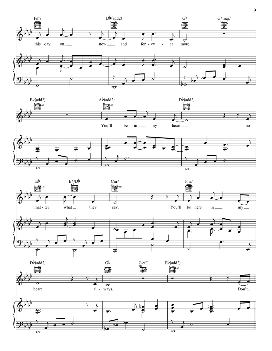 You'll Be In My Heart (from Tarzan: The Broadway Musical) Acoustic Guitar scores gallery preview page 3