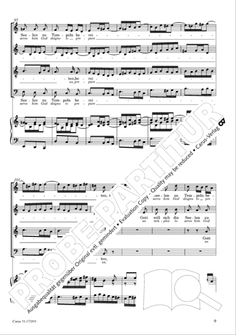 Sound forth, now with singing (Erschallet, ihr Lieder) 4-Part scores gallery preview page 10