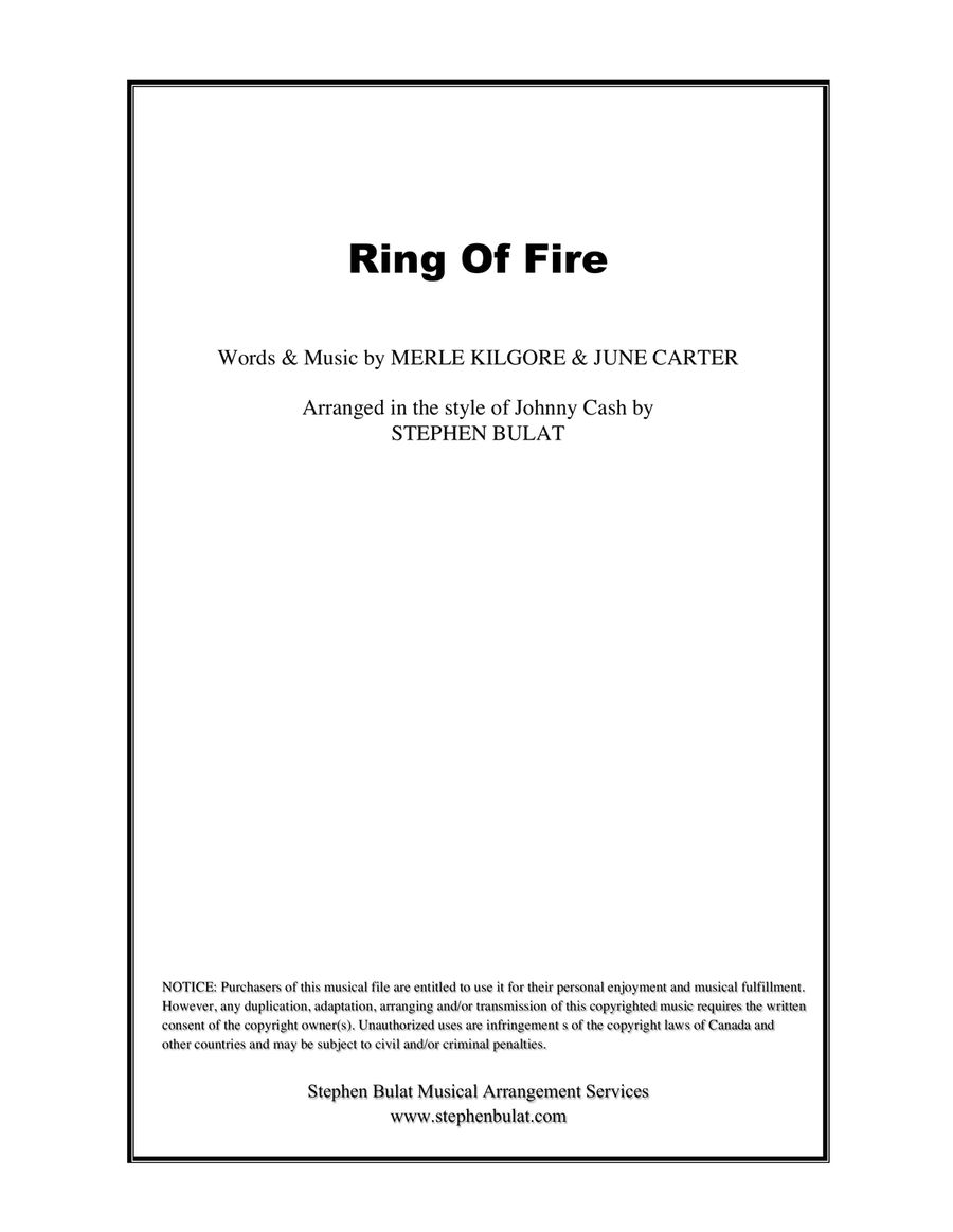 Ring Of Fire Large Ensemble scores gallery preview page 1
