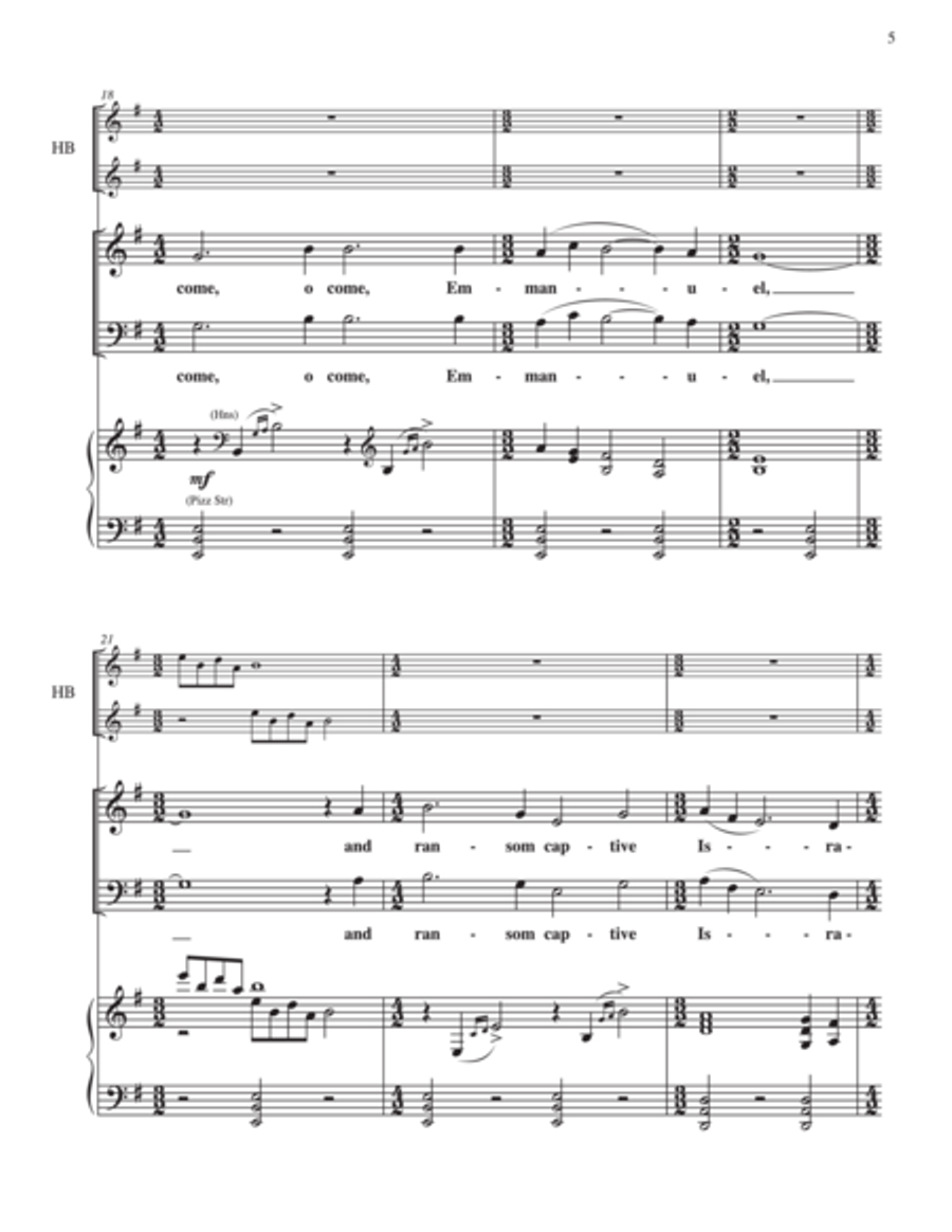 O Come, O Come, Emmanuel 4-Part scores gallery preview page 4