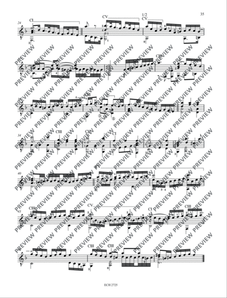 Lord d'Lisle's Galliard Classical Guitar scores gallery preview page 3