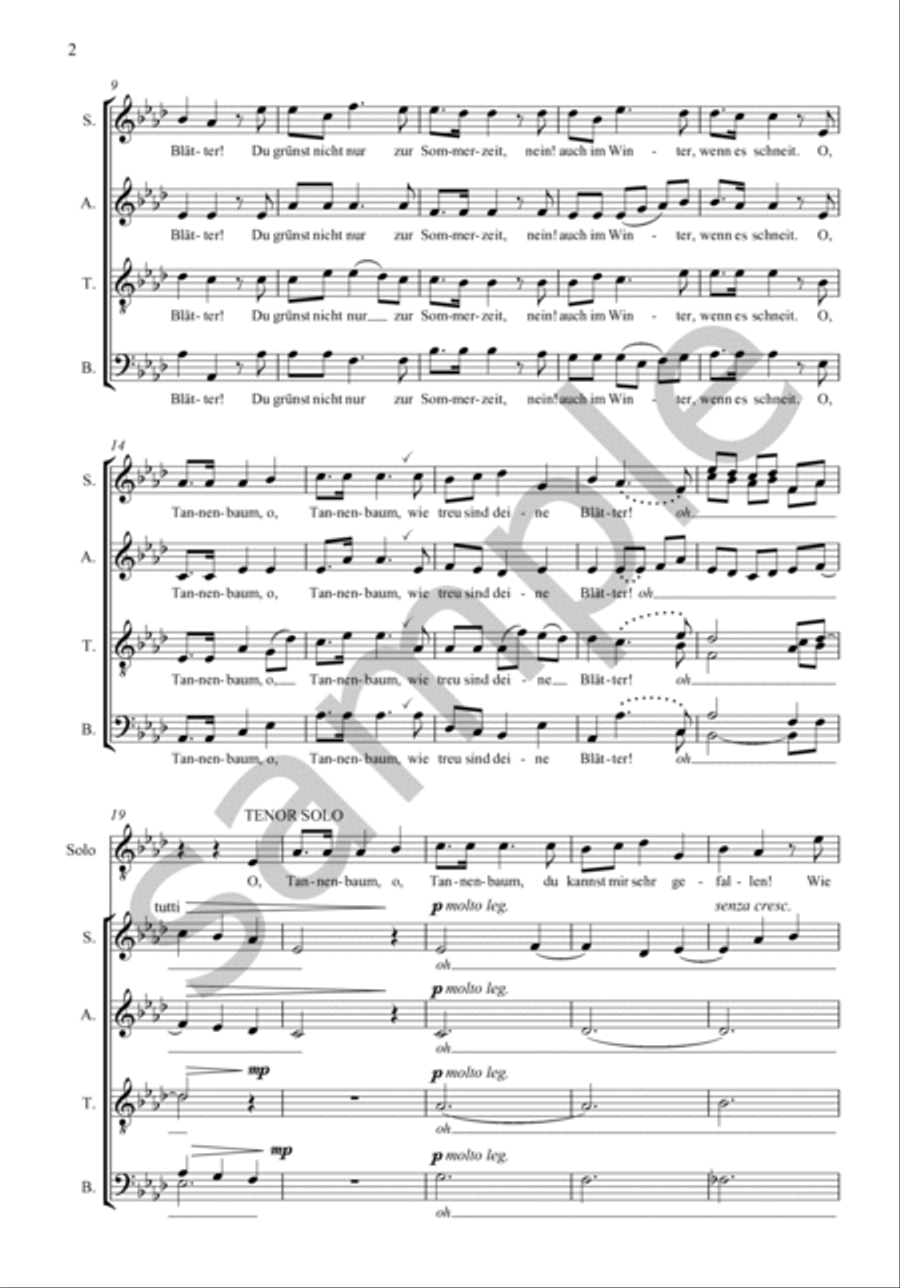 O Tannenbaum Divisi scores gallery preview page 3