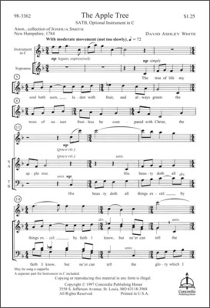 The Apple Tree - SATB image number null