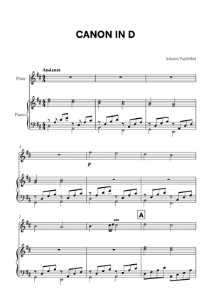 Book cover for Canon in D (for Flute and Piano)