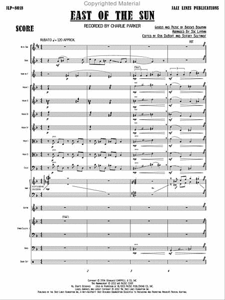 East Of The Sun Orchestra scores gallery preview page 4