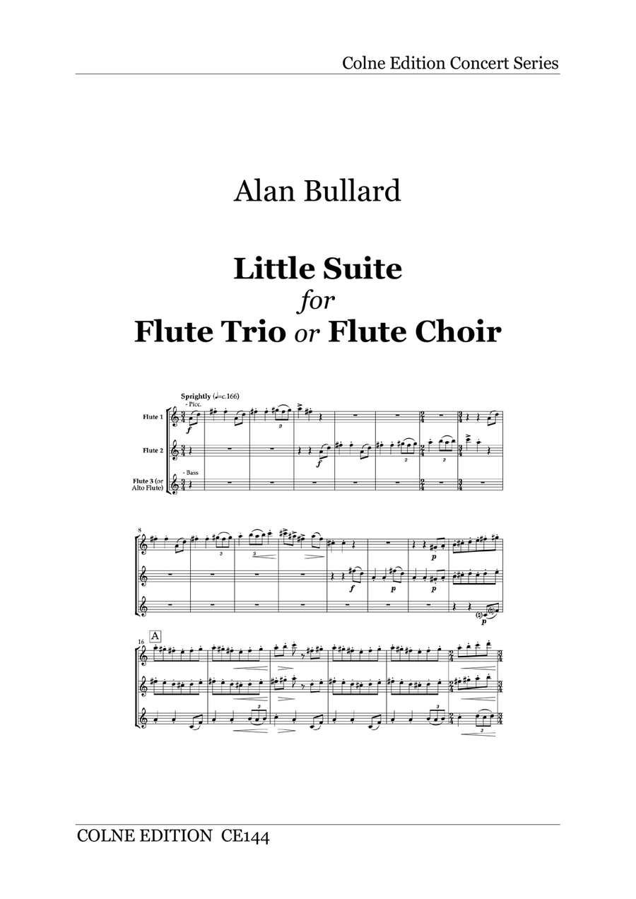 Little Suite (Flute Choir) Flute Choir scores gallery preview page 1