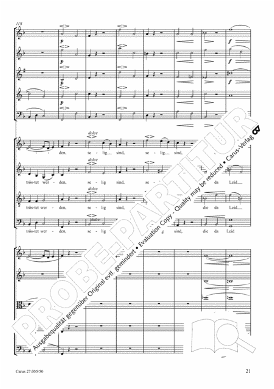 Ein Deutsches Requiem (German Requiem) 4-Part scores gallery preview page 28