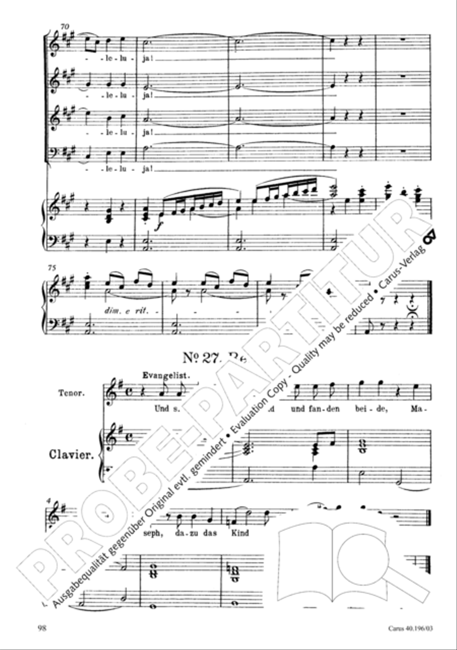 Die Geburt Christi SSA scores gallery preview page 99