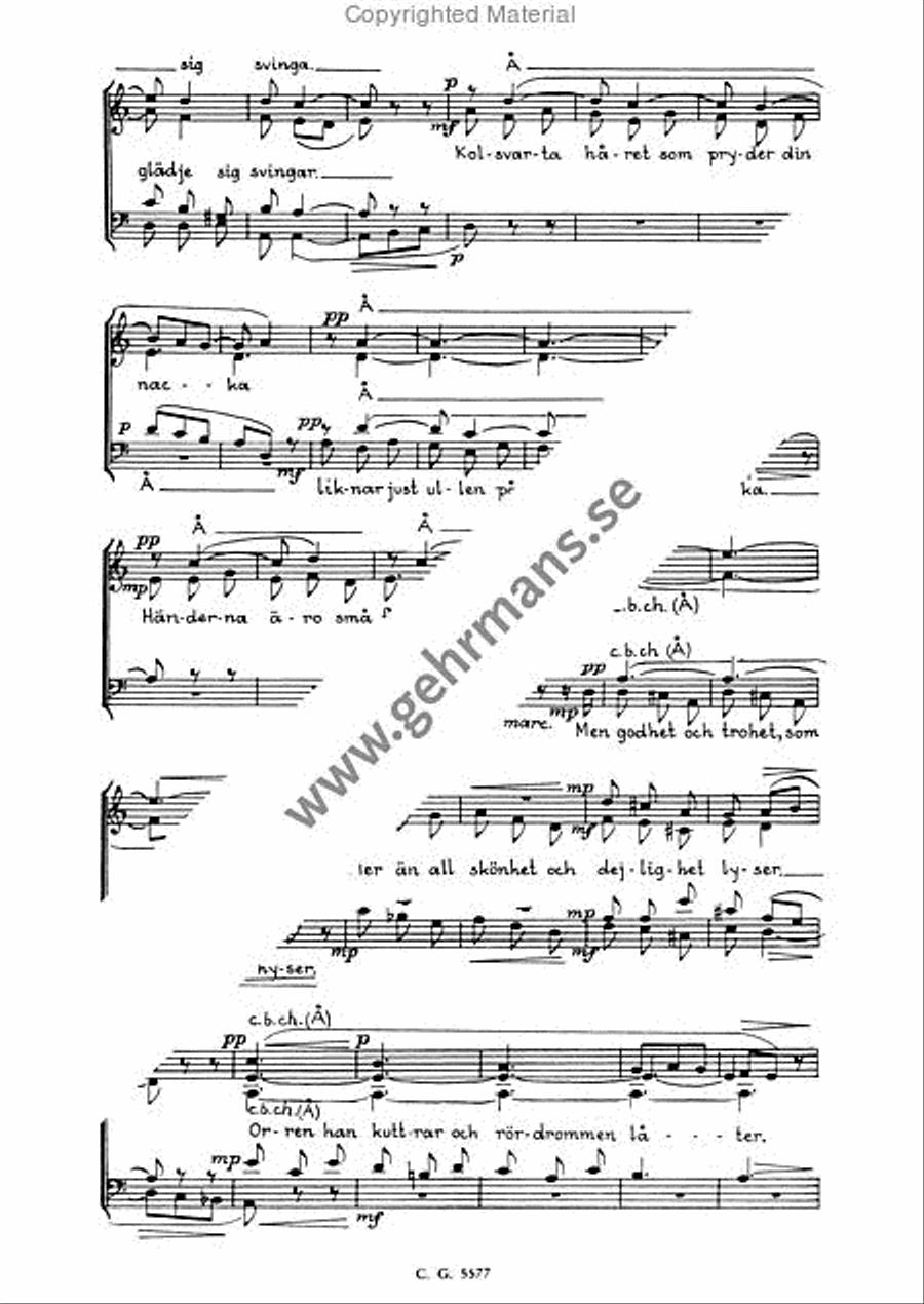 Orren han kuttrar Choir scores gallery preview page 3