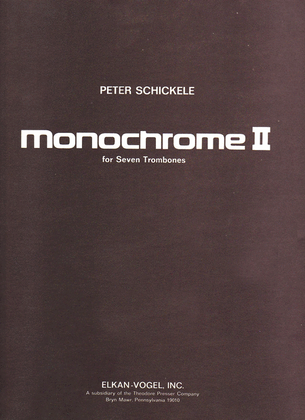 Book cover for Monoschrome II