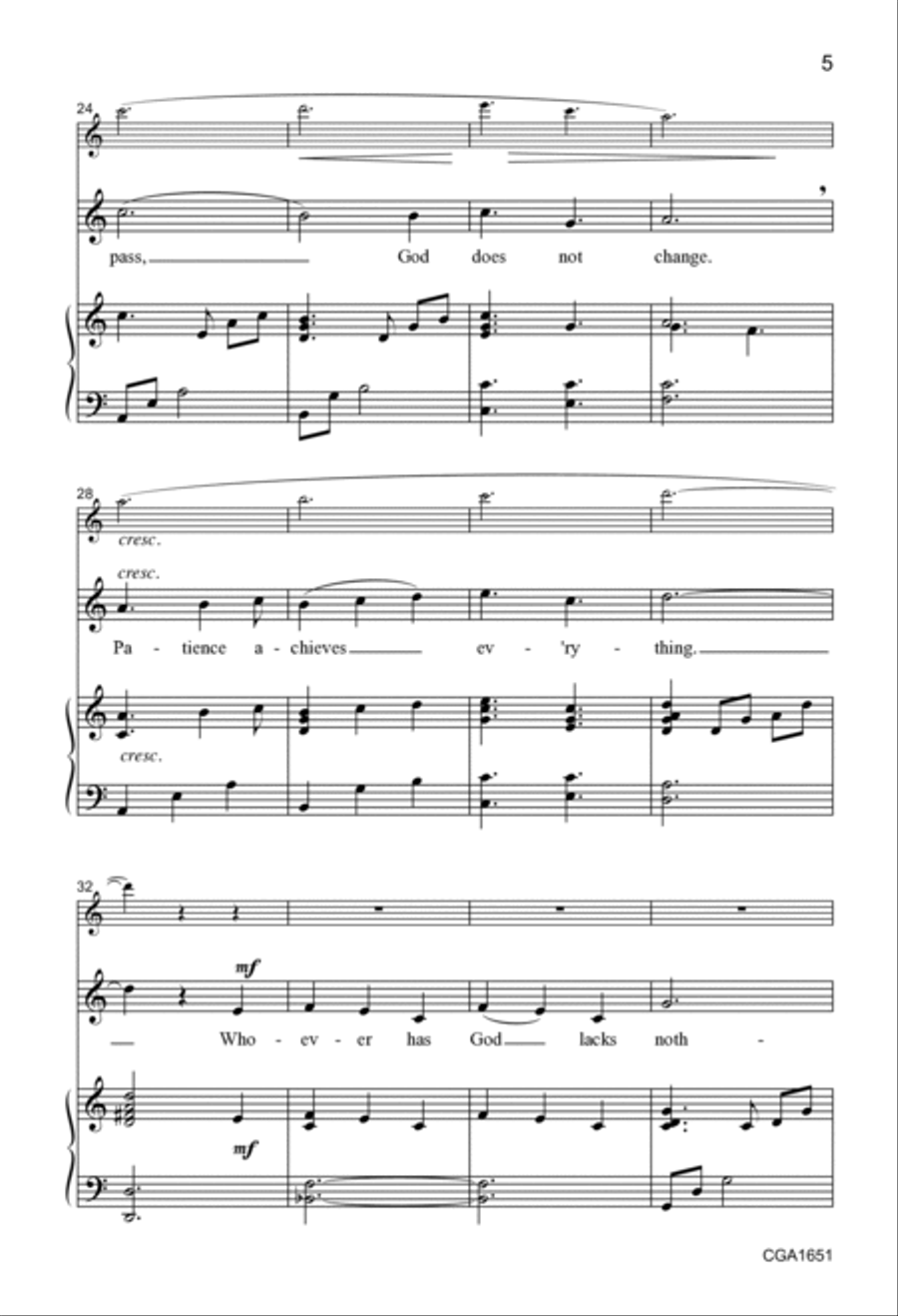 No Hands But Yours Unison Choir scores gallery preview page 5