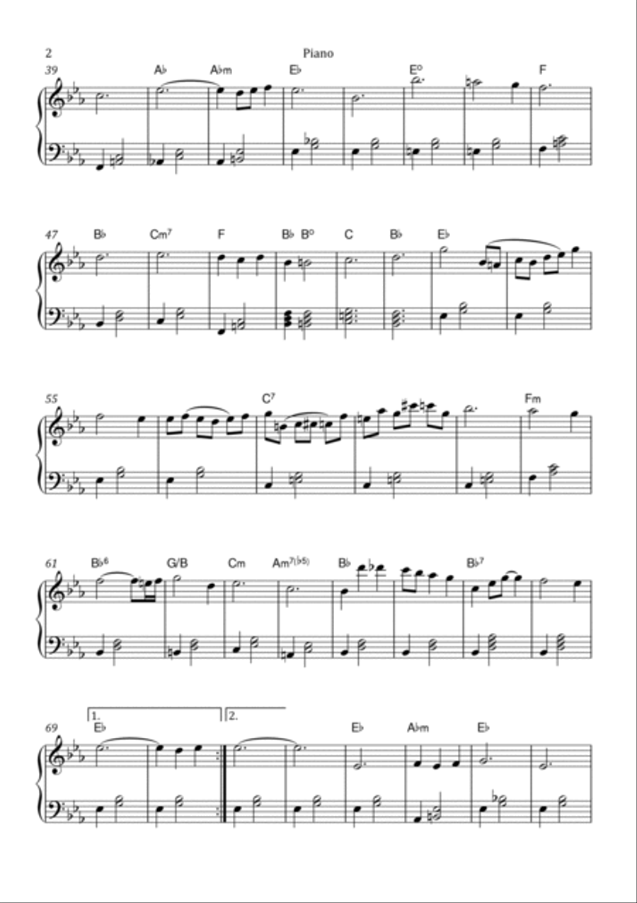 Nocturne Op.9 No.2 in Eb Major - Chopin Piano Solo scores gallery preview page 2
