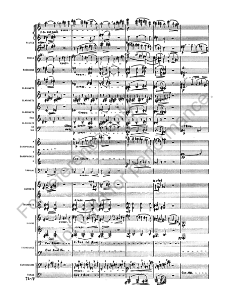 Symphony No. 1 Concert Band scores gallery preview page 21