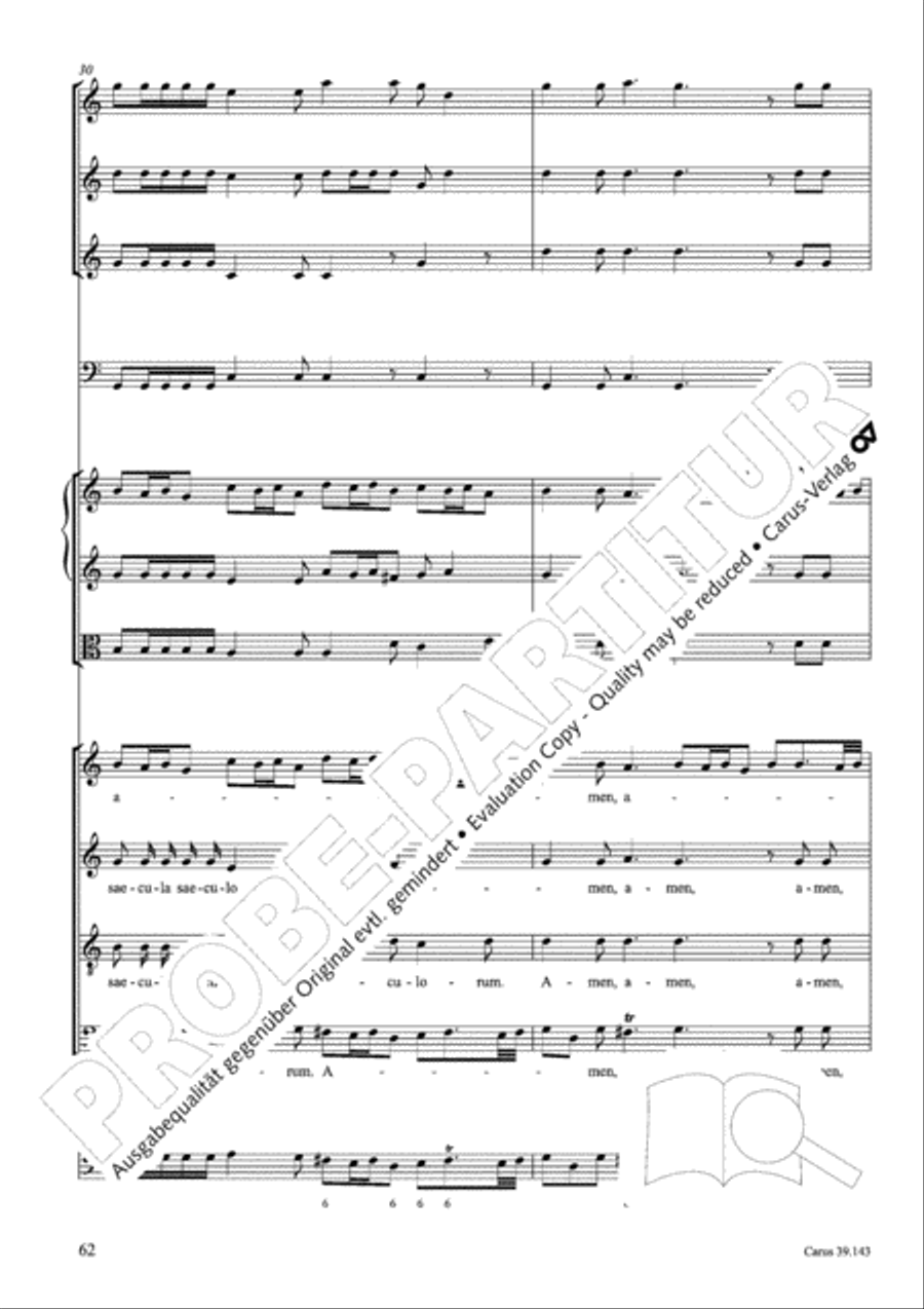 Magnificat in C major 4-Part scores gallery preview page 63