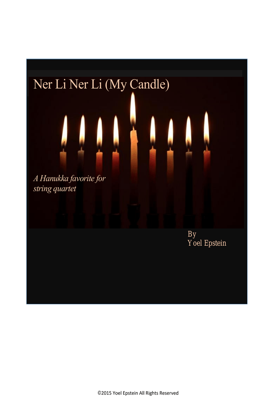Ner Li Ner Li (My candle) Hanukka song for string quartet String Quartet scores gallery preview page 1