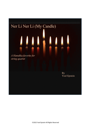 Book cover for Ner Li Ner Li (My candle) Hanukka song for string quartet