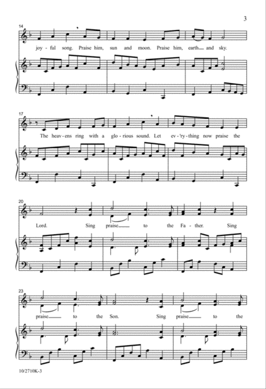 Praise Canon 2-Part scores gallery preview page 3