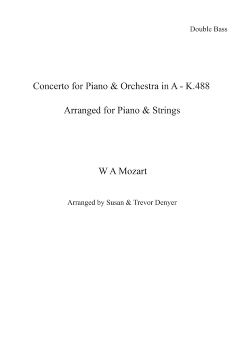 Concerto for Piano & Orchestra in A K.488 for String Quintet image number null