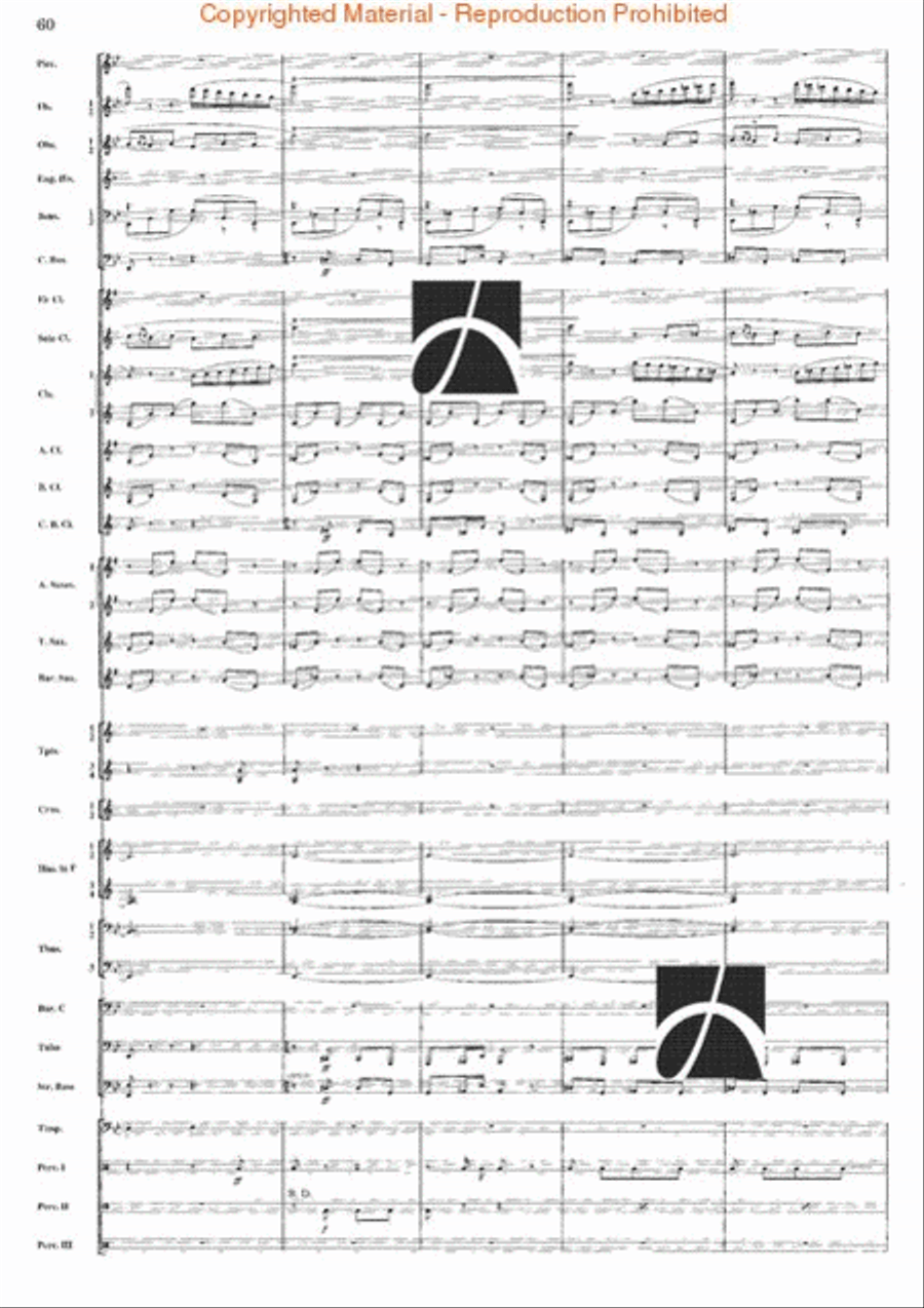 Belkis, Regina Di Saba (Part II) Concert Band scores gallery preview page 60