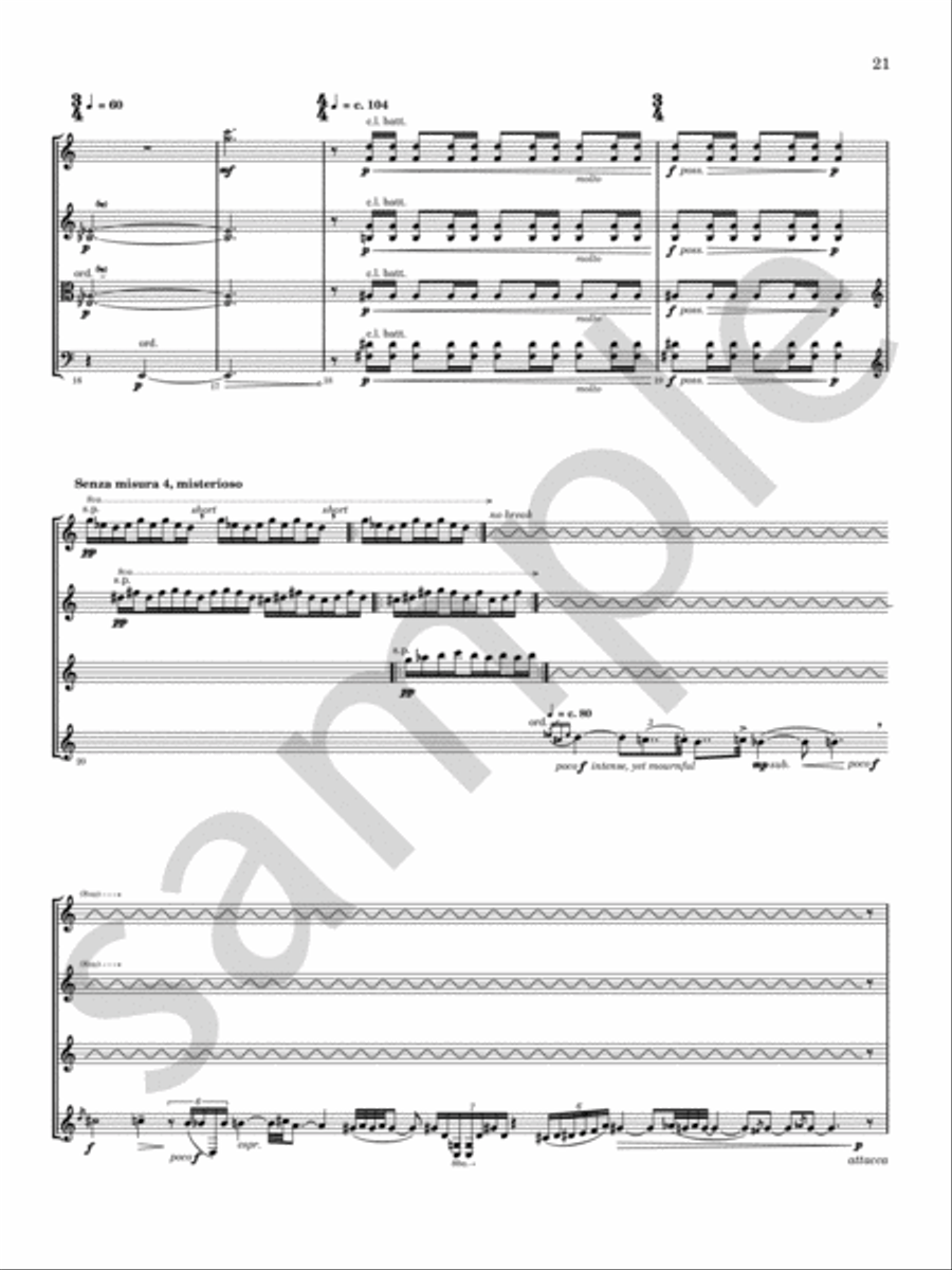Glitter, Doom, Shards, Memory Chamber Music scores gallery preview page 16
