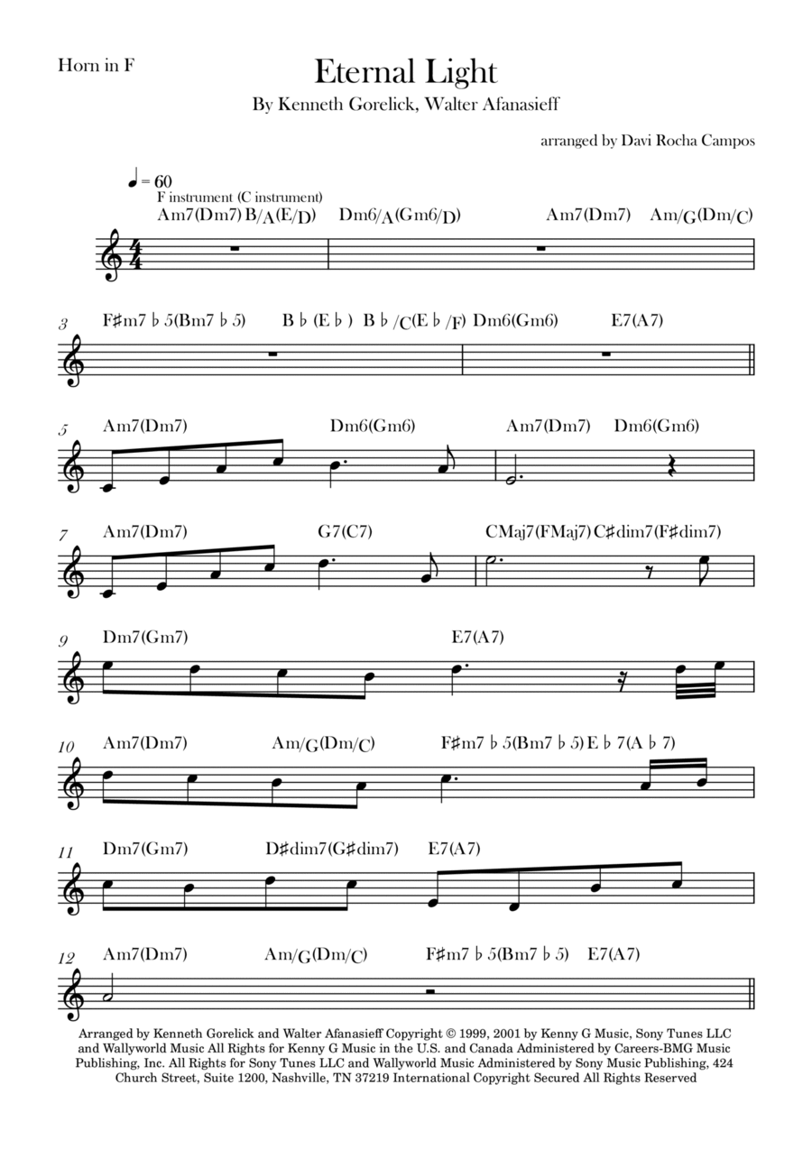 Eternal Light Chamber Music scores gallery preview page 1