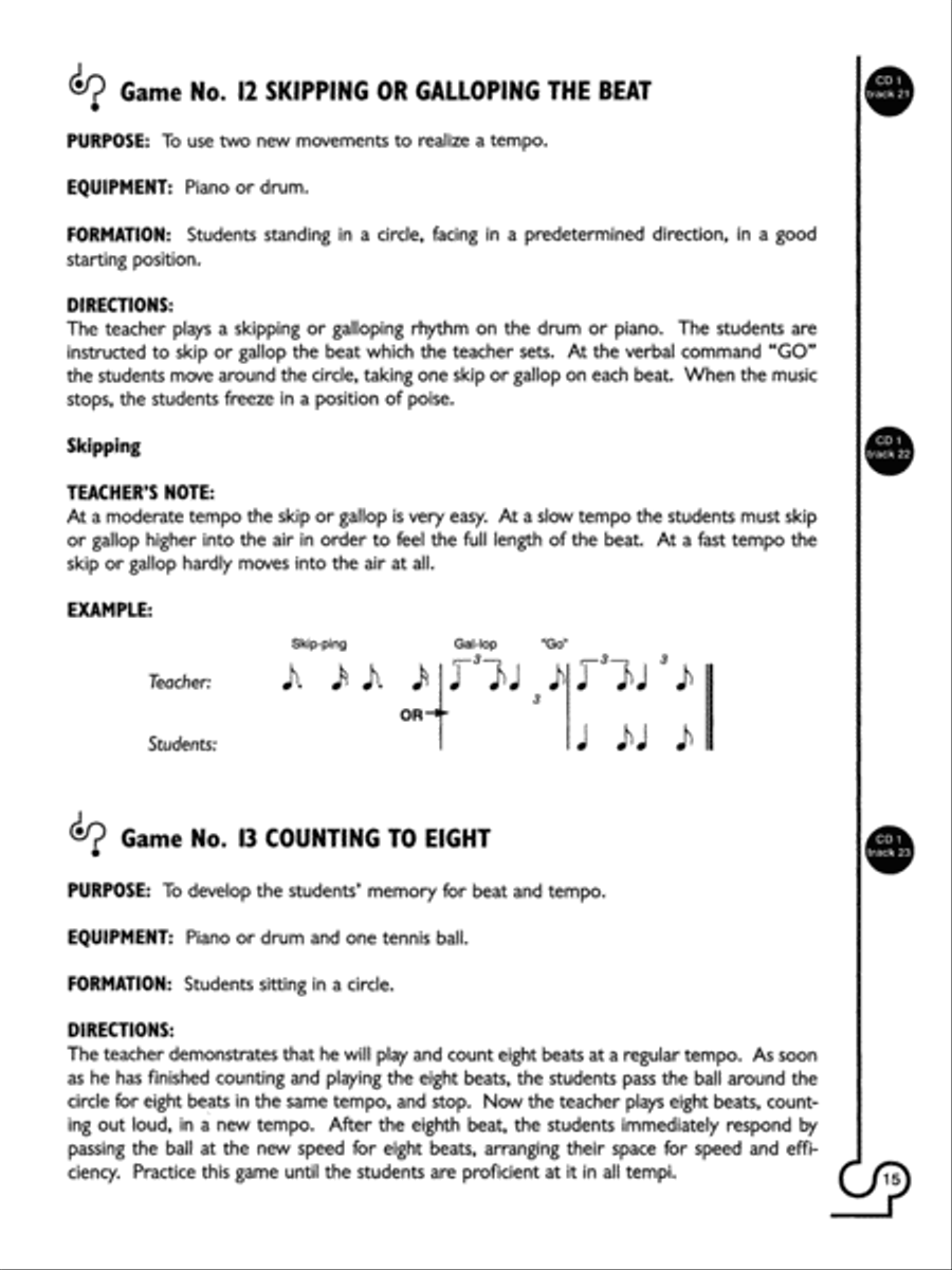 Rhythm Games for Perception & Cognition Activity Books scores gallery preview page 3