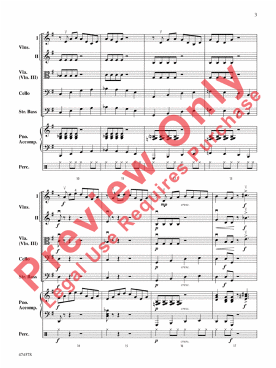 The 1812-Bar Blues String Orchestra scores gallery preview page 4