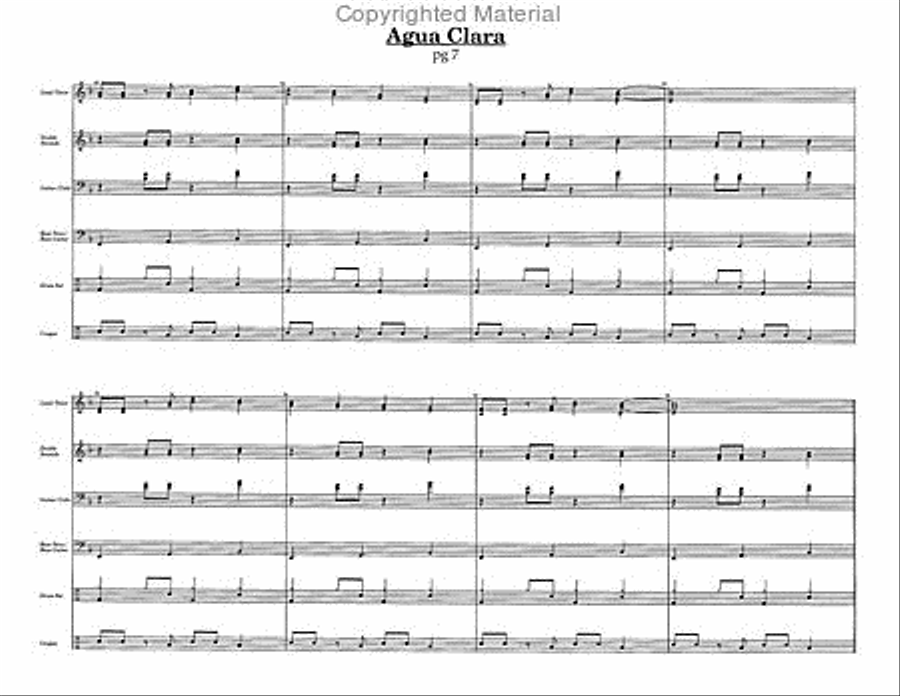 Agua Clara Steel Drum Band scores gallery preview page 2