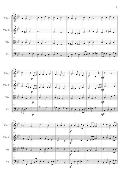 SALVE REGINA COELITUM - Arr. for String Quartet - With Parts image number null