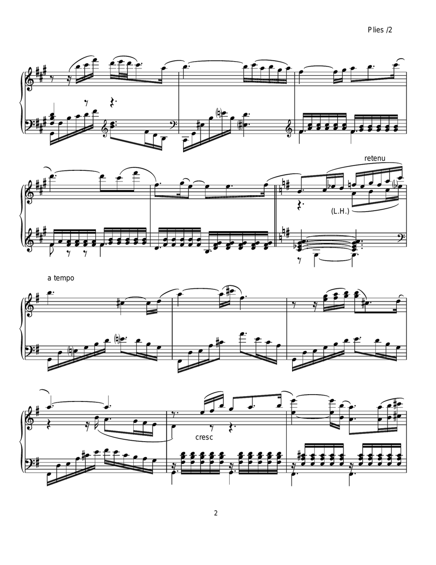 Sheet Music for Ballet Class: Plies, from Ballet Etudes album by Robert Long Piano Method scores gallery preview page 2