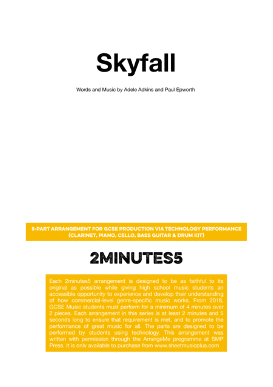 Skyfall Small Ensemble scores gallery preview page 1