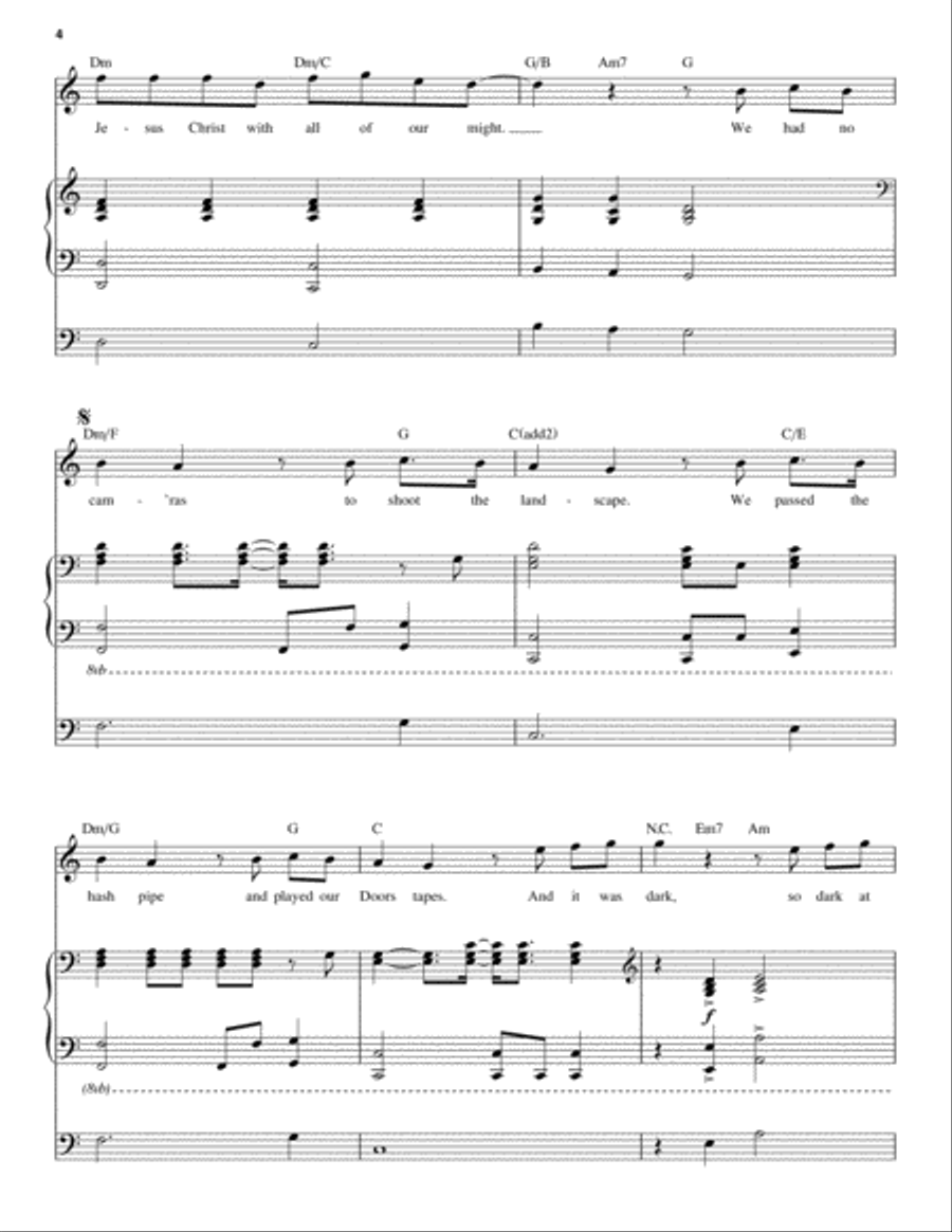 Goodnight Saigon Goodnight Saigon Piano scores gallery preview page 4