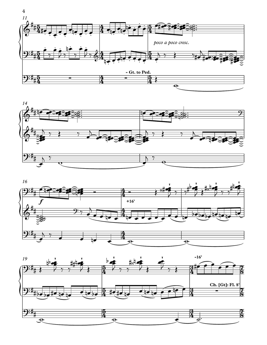 Moot Hall Toccata (for solo organ) Organ Solo scores gallery preview page 4