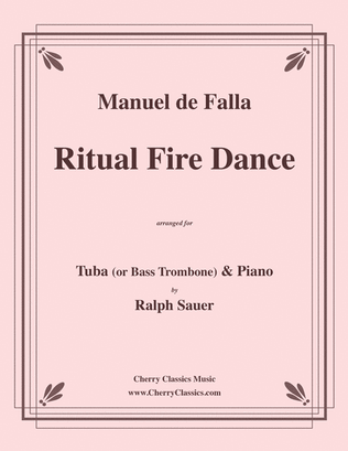 Book cover for Ritual Fire Dance for Tuba or Bass Trombone & Piano