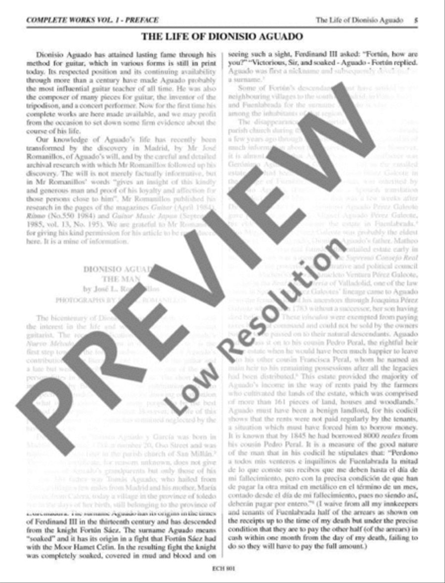 The Complete Works for Guitar Classical Guitar scores gallery preview page 6