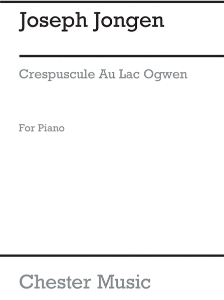 Crepuscule Au Lac Ogwen Impression (Piano)