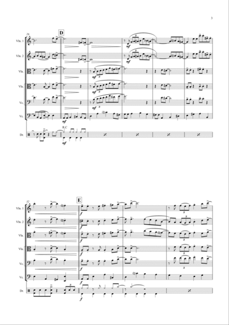 Michelle String Quartet scores gallery preview page 3