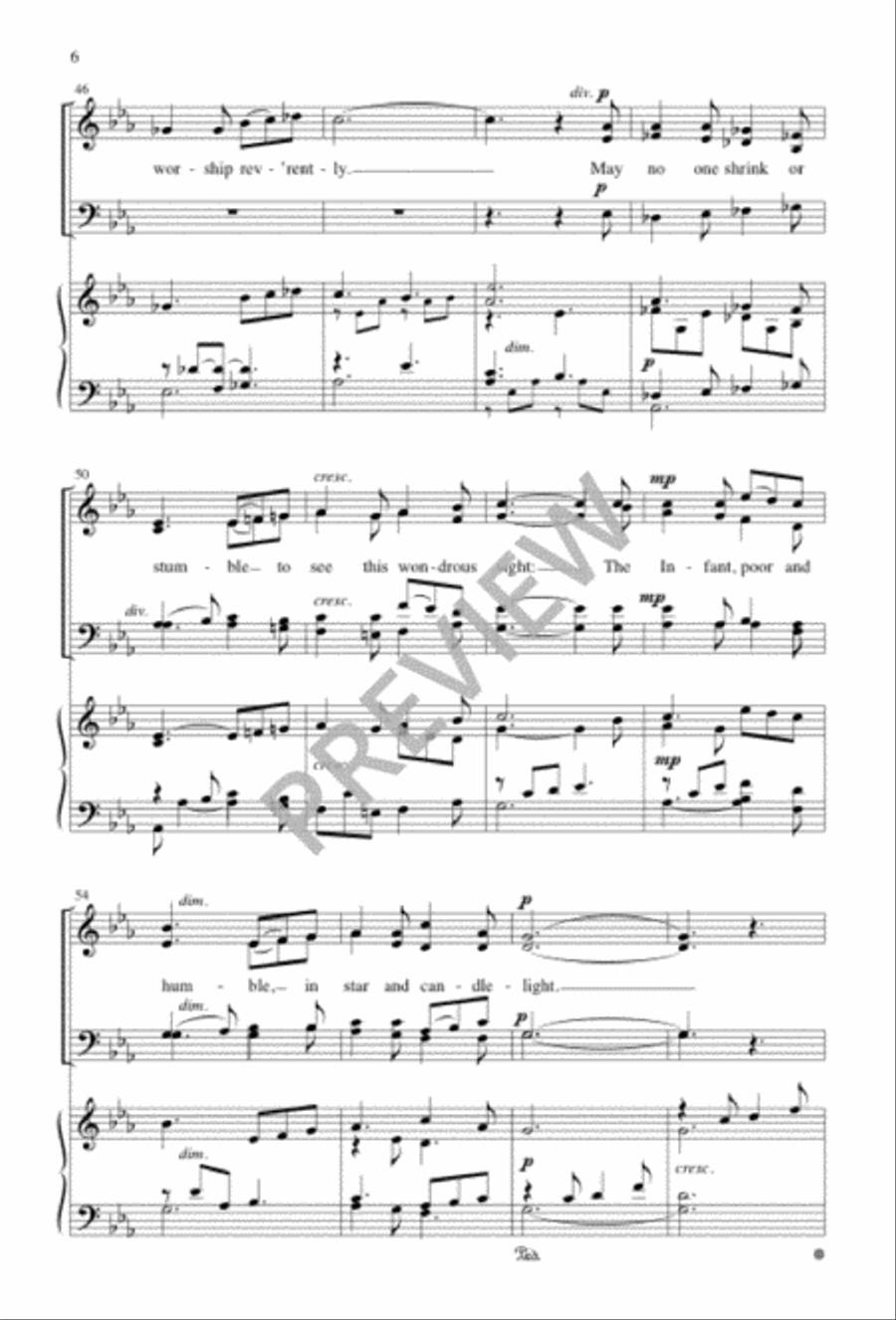 By Star and Candlelight 4-Part scores gallery preview page 6