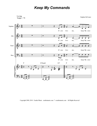 Book cover for Keep My Commands (SATB Divisi)