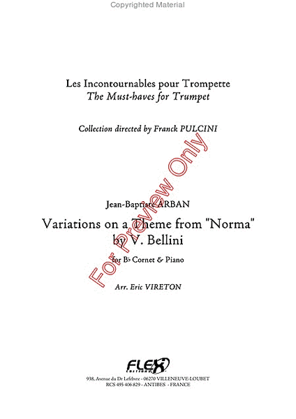 Variations On A Theme From "Norma" By V. Bellini image number null