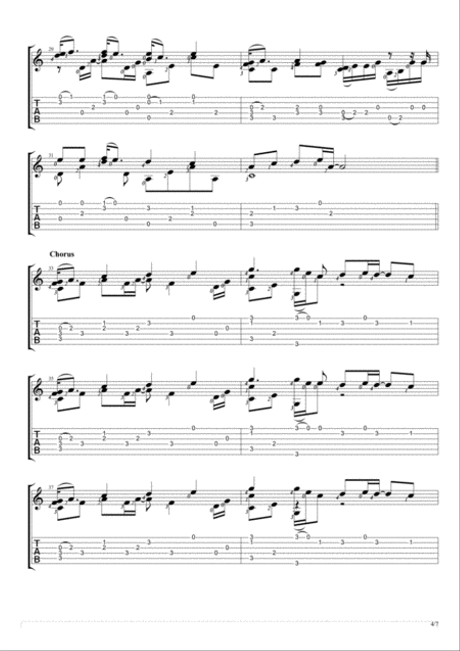 Safe And Sound Electric Guitar scores gallery preview page 4