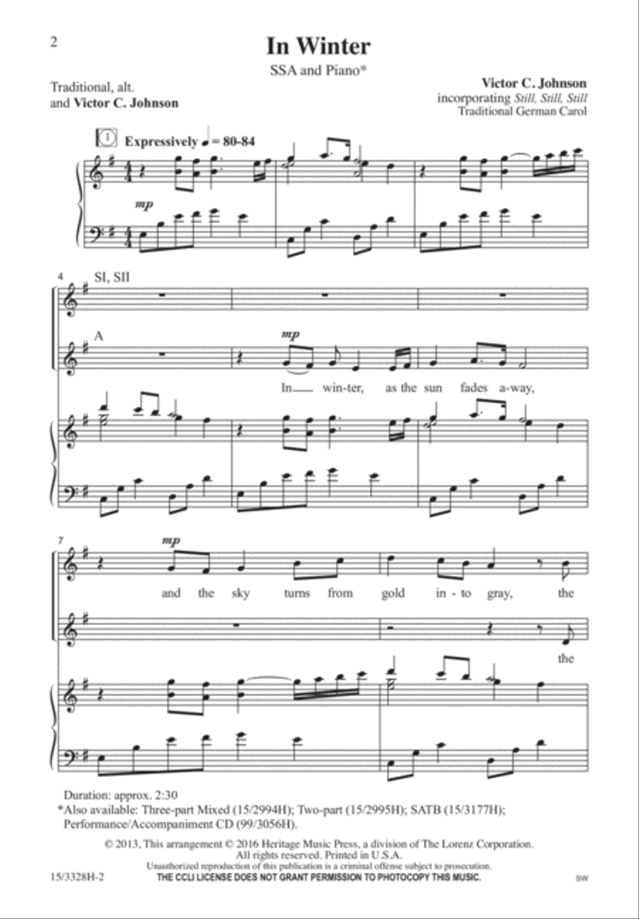In Winter In Winter SSA scores gallery preview page 2