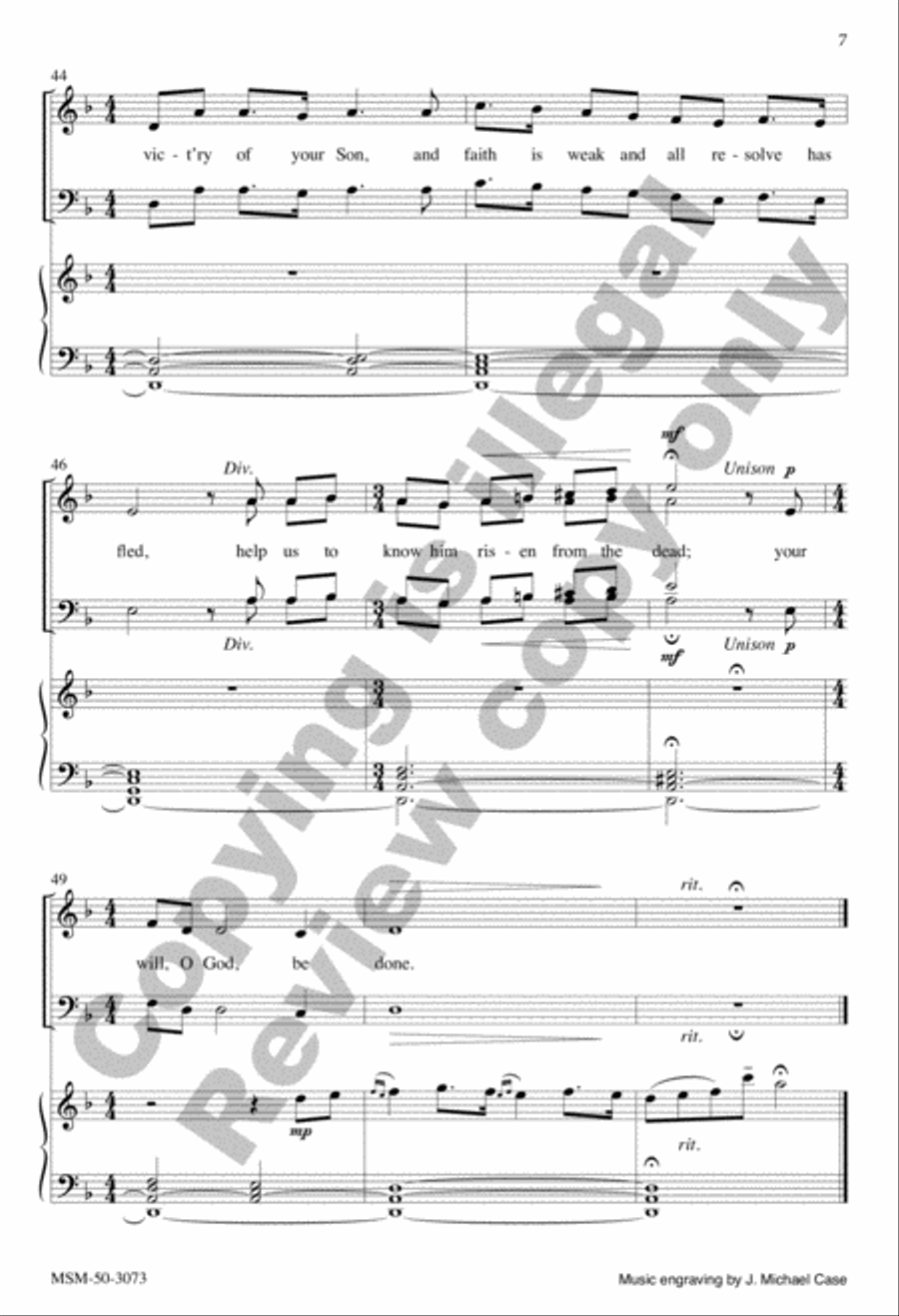 When We Are Tempted to Deny Your Son 4-Part scores gallery preview page 7