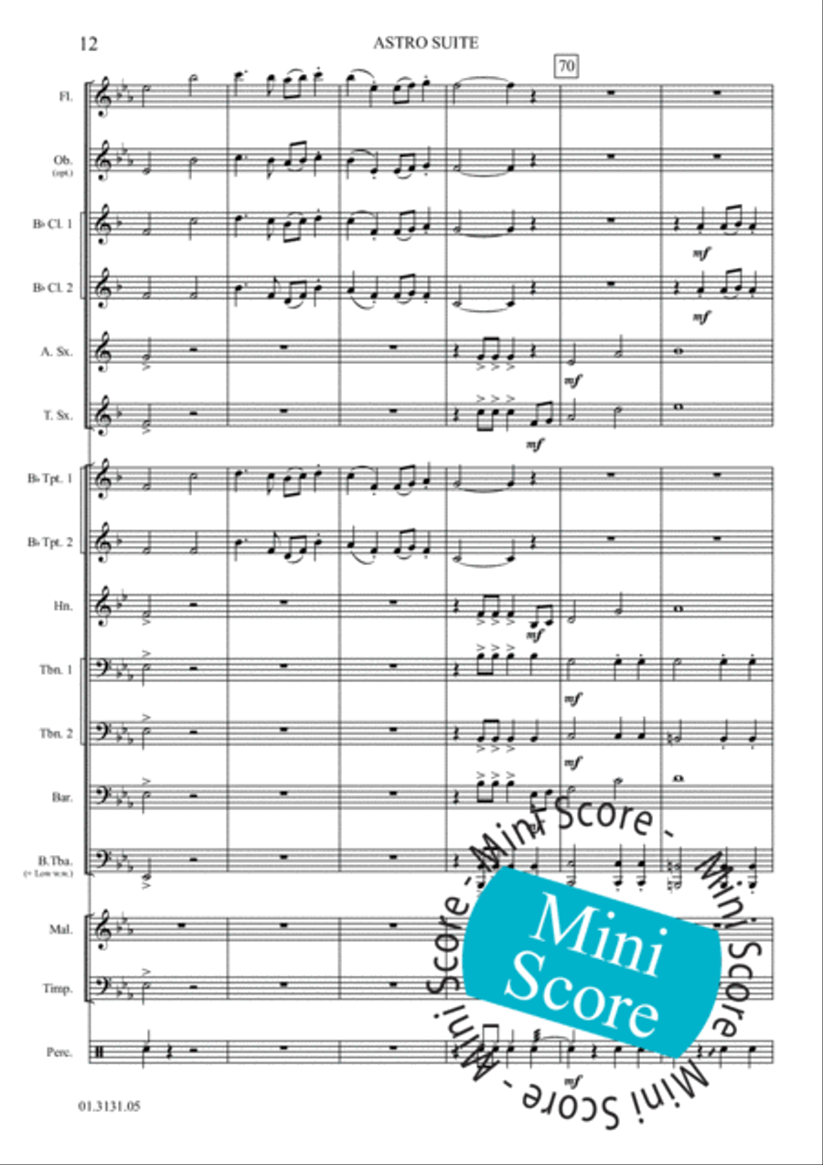 Astro Suite Astro Suite Concert Band scores gallery preview page 18