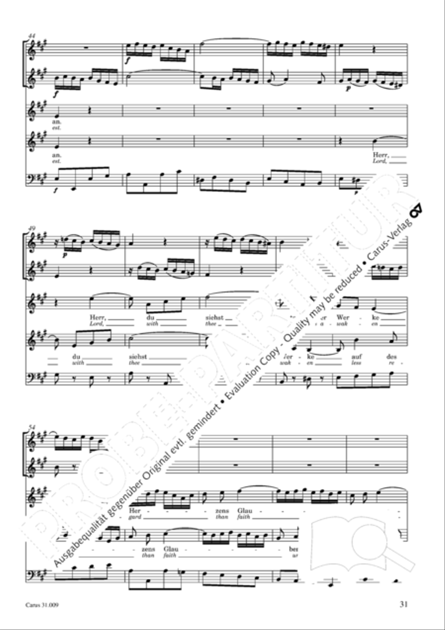 Salvation sure has come to man (Es ist das Heil uns kommen her) 4-Part scores gallery preview page 32